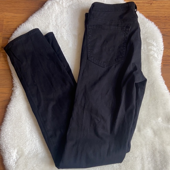 AG Prima Mid Rise Cigarette Black Jeans 26R - Picture 3 of 10